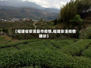 【福建省安溪县市疫情,福建安溪疫情确诊】