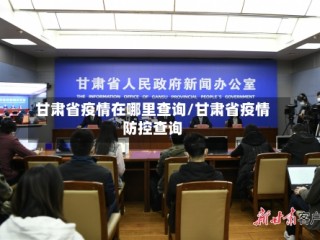 甘肃省疫情在哪里查询/甘肃省疫情防控查询