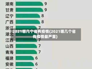 2021哪几个省有疫情(2021哪几个省有疫情最严重)