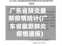广东省肺炎最新疫情统计(广东省最新肺炎疫情通报)