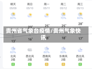 贵州省气象台疫情/贵州气象快讯