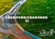 甘肃省黑河市疫情(甘肃省黑河地质概况)