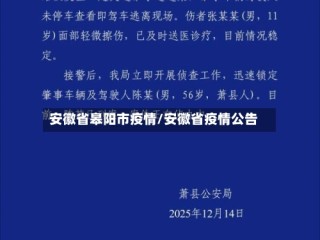 安徽省皋阳市疫情/安徽省疫情公告