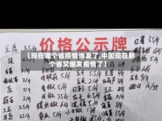 【现在哪个省疫情爆发了,中国现在那个省又爆发疫情了】
