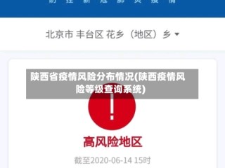 陕西省疫情风险分布情况(陕西疫情风险等级查询系统)