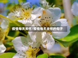 疫情每天关怀/疫情每天关怀的句子