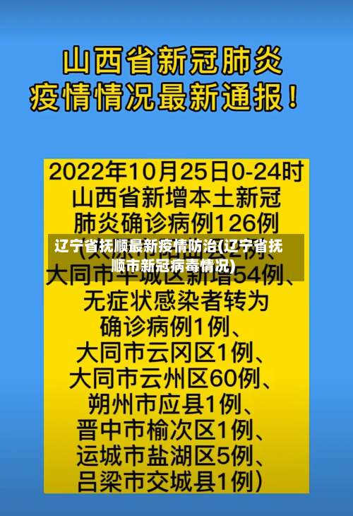 辽宁省抚顺最新疫情防治(辽宁省抚顺市新冠病毒情况)-第1张图片