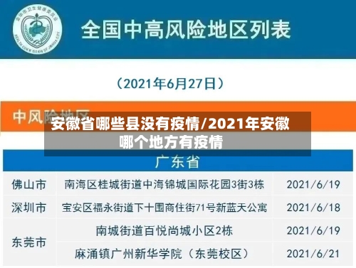 安徽省哪些县没有疫情/2021年安徽哪个地方有疫情-第1张图片