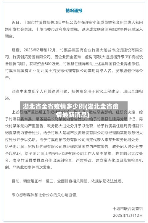 湖北省全省疫情多少例(湖北全省疫情最新消息)-第3张图片