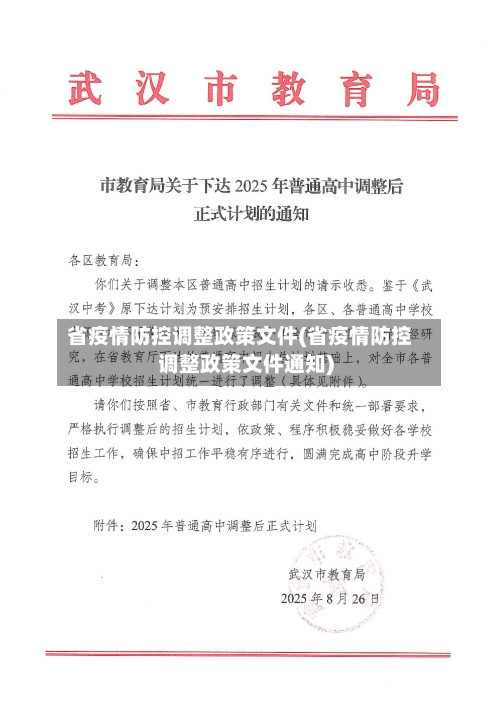 省疫情防控调整政策文件(省疫情防控调整政策文件通知)-第2张图片