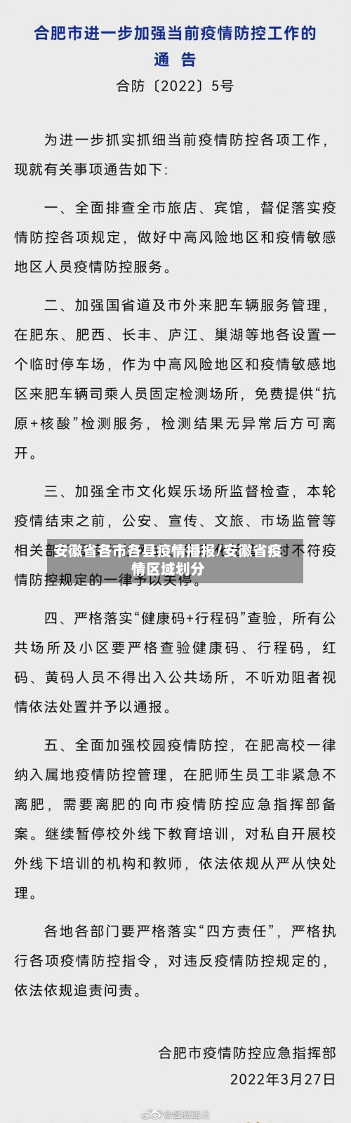 安徽省各市各县疫情播报/安徽省疫情区域划分-第2张图片