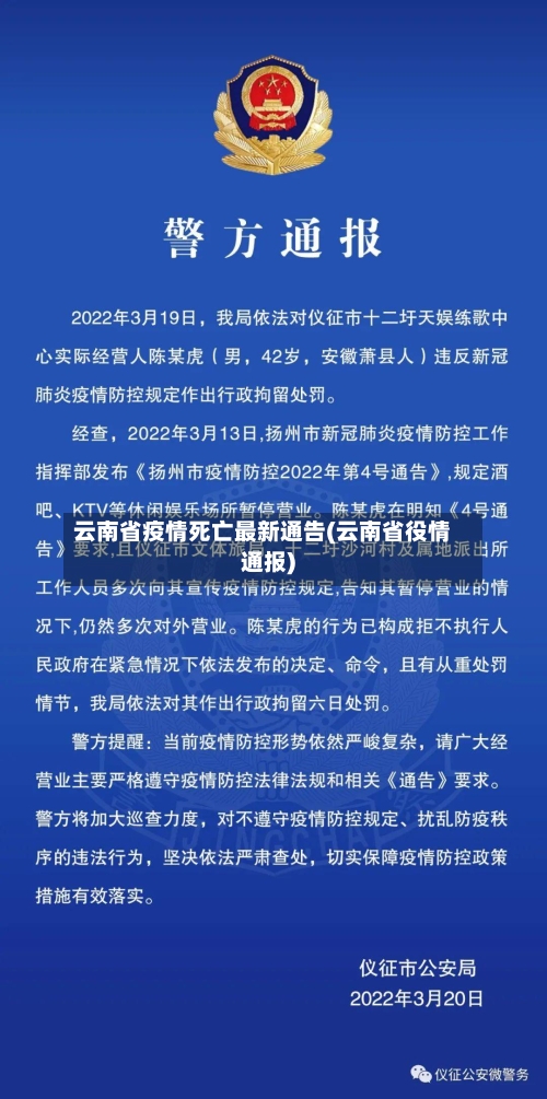 云南省疫情死亡最新通告(云南省役情通报)-第1张图片