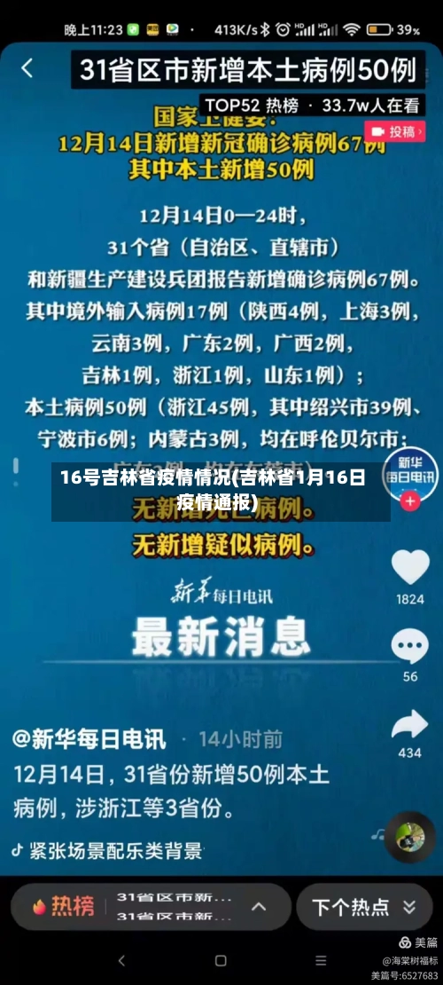 16号吉林省疫情情况(吉林省1月16日疫情通报)-第3张图片