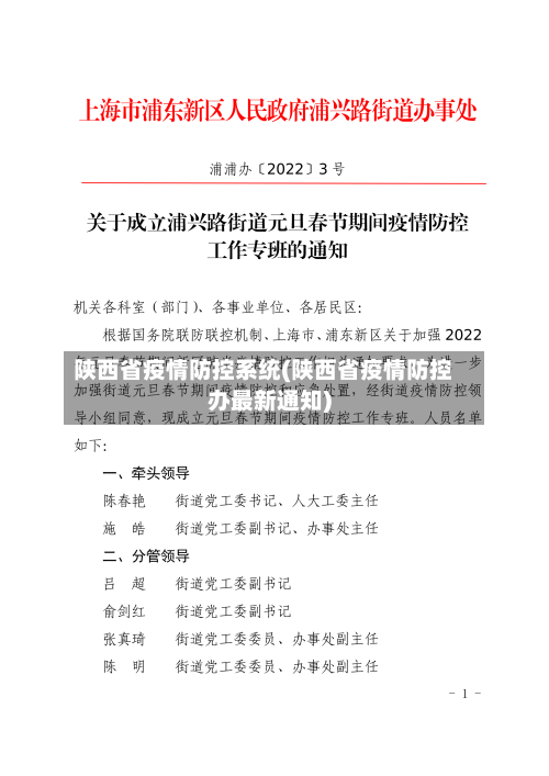 陕西省疫情防控系统(陕西省疫情防控办最新通知)-第1张图片