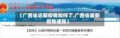 【广西省近期疫情如何了,广西省最新疫情通报】-第2张图片