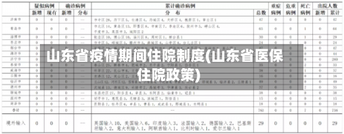 山东省疫情期间住院制度(山东省医保住院政策)-第2张图片