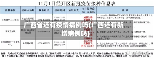 广西省还有疫情病例吗(广西还有新增病例吗)-第3张图片