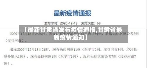 【最新甘肃省发布疫情通报,甘肃省最新疫情通知】-第1张图片