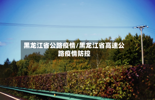 黑龙江省公路疫情/黑龙江省高速公路疫情防控-第3张图片