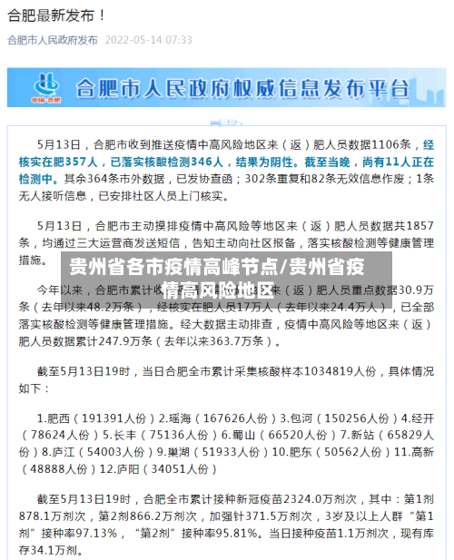 贵州省各市疫情高峰节点/贵州省疫情高风险地区-第3张图片
