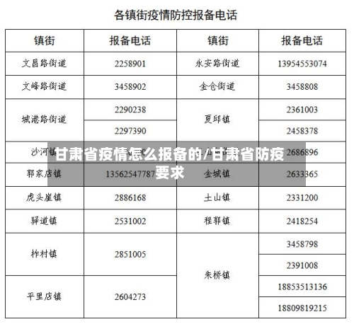 甘肃省疫情怎么报备的/甘肃省防疫要求-第3张图片