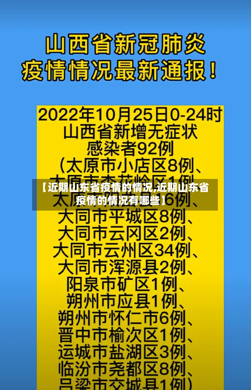 【近期山东省疫情的情况,近期山东省疫情的情况有哪些】-第1张图片