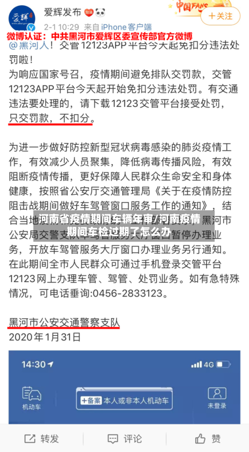 河南省疫情期间车辆年审/河南疫情期间车检过期了怎么办-第1张图片