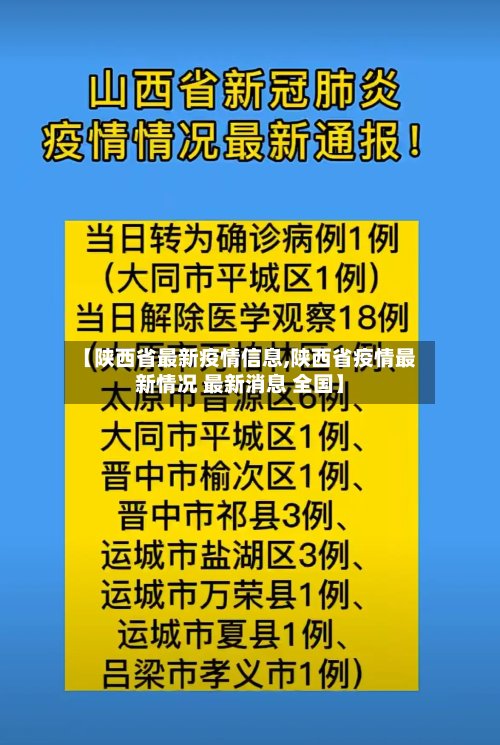 【陕西省最新疫情信息,陕西省疫情最新情况 最新消息 全国】-第3张图片