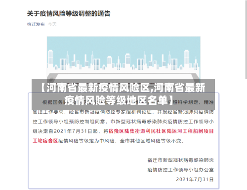 【河南省最新疫情风险区,河南省最新疫情风险等级地区名单】-第1张图片