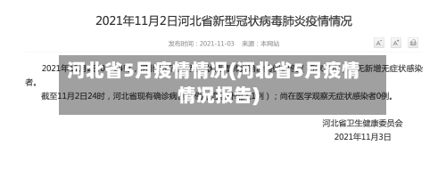 河北省5月疫情情况(河北省5月疫情情况报告)-第2张图片