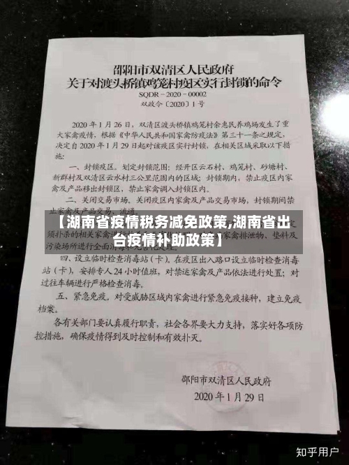 【湖南省疫情税务减免政策,湖南省出台疫情补助政策】-第2张图片