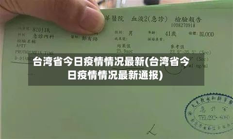 台湾省今日疫情情况最新(台湾省今日疫情情况最新通报)-第1张图片