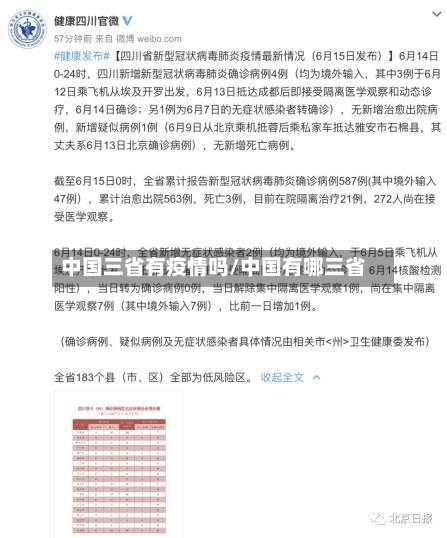 中国三省有疫情吗/中国有哪三省-第1张图片
