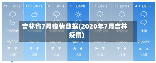 吉林省7月疫情数据(2020年7月吉林疫情)-第2张图片