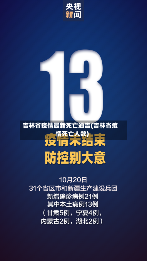 吉林省疫情最新死亡通告(吉林省疫情死亡人数)-第1张图片