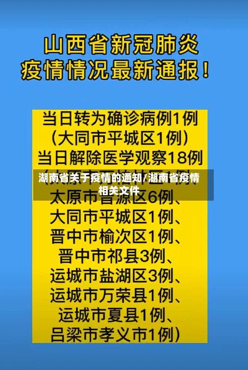 湖南省关于疫情的通知/湖南省疫情相关文件-第2张图片