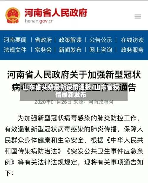 山东省头条最新疫情通报/山东省疫情最新发布-第3张图片