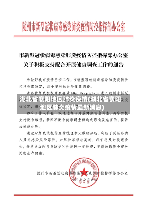 湖北省襄阳地区肺炎疫情(湖北省襄阳地区肺炎疫情最新消息)-第1张图片