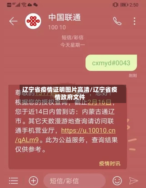 辽宁省疫情证明图片高清/辽宁省疫情政府文件-第1张图片