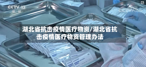 湖北省抗击疫情医疗物资/湖北省抗击疫情医疗物资管理办法-第2张图片