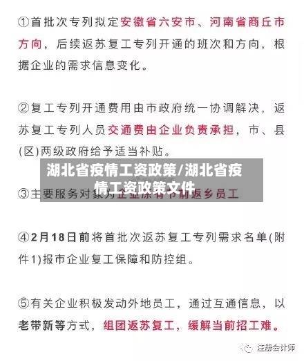 湖北省疫情工资政策/湖北省疫情工资政策文件-第2张图片