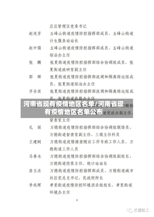 河南省现有疫情地区名单/河南省现有疫情地区名单公布-第1张图片