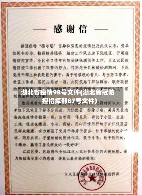 湖北省疫情98号文件(湖北新冠防控指挥部87号文件)-第2张图片