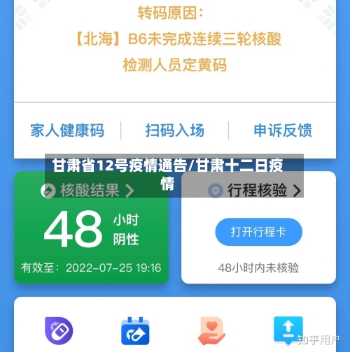 甘肃省12号疫情通告/甘肃十二日疫情-第2张图片