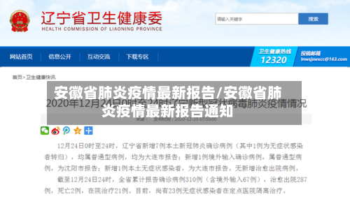 安徽省肺炎疫情最新报告/安徽省肺炎疫情最新报告通知-第1张图片