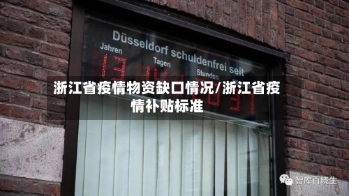 浙江省疫情物资缺口情况/浙江省疫情补贴标准-第2张图片