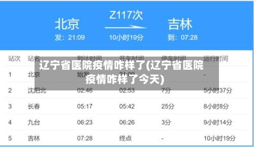 辽宁省医院疫情咋样了(辽宁省医院疫情咋样了今天)-第1张图片