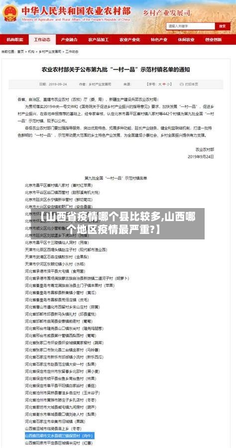 【山西省疫情哪个县比较多,山西哪个地区疫情最严重?】-第2张图片
