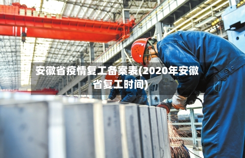 安徽省疫情复工备案表(2020年安徽省复工时间)-第3张图片