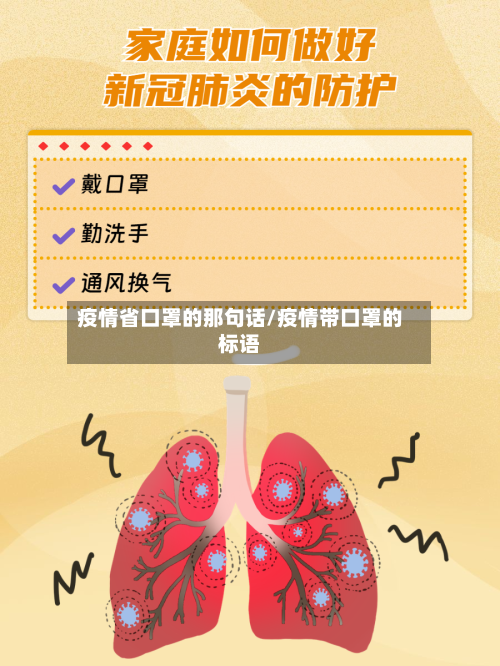 疫情省口罩的那句话/疫情带口罩的标语-第2张图片